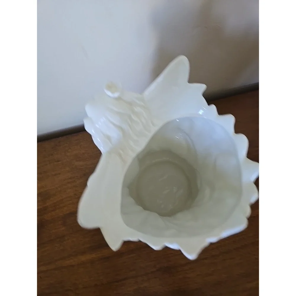 Fitz and Floyd Fairy Collection Vase Art Nouveau White Ceramic Mythical 8.5